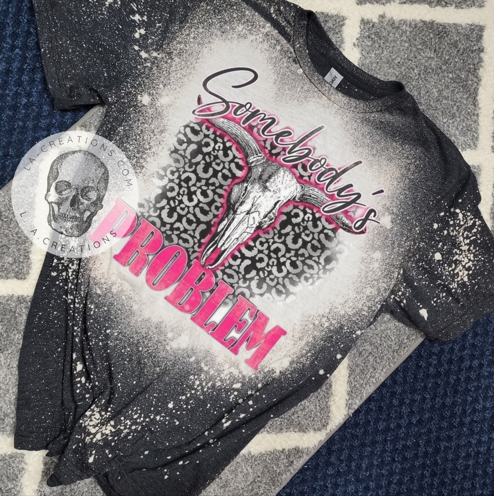 Somebody's Problem Bleached Tee S-3x